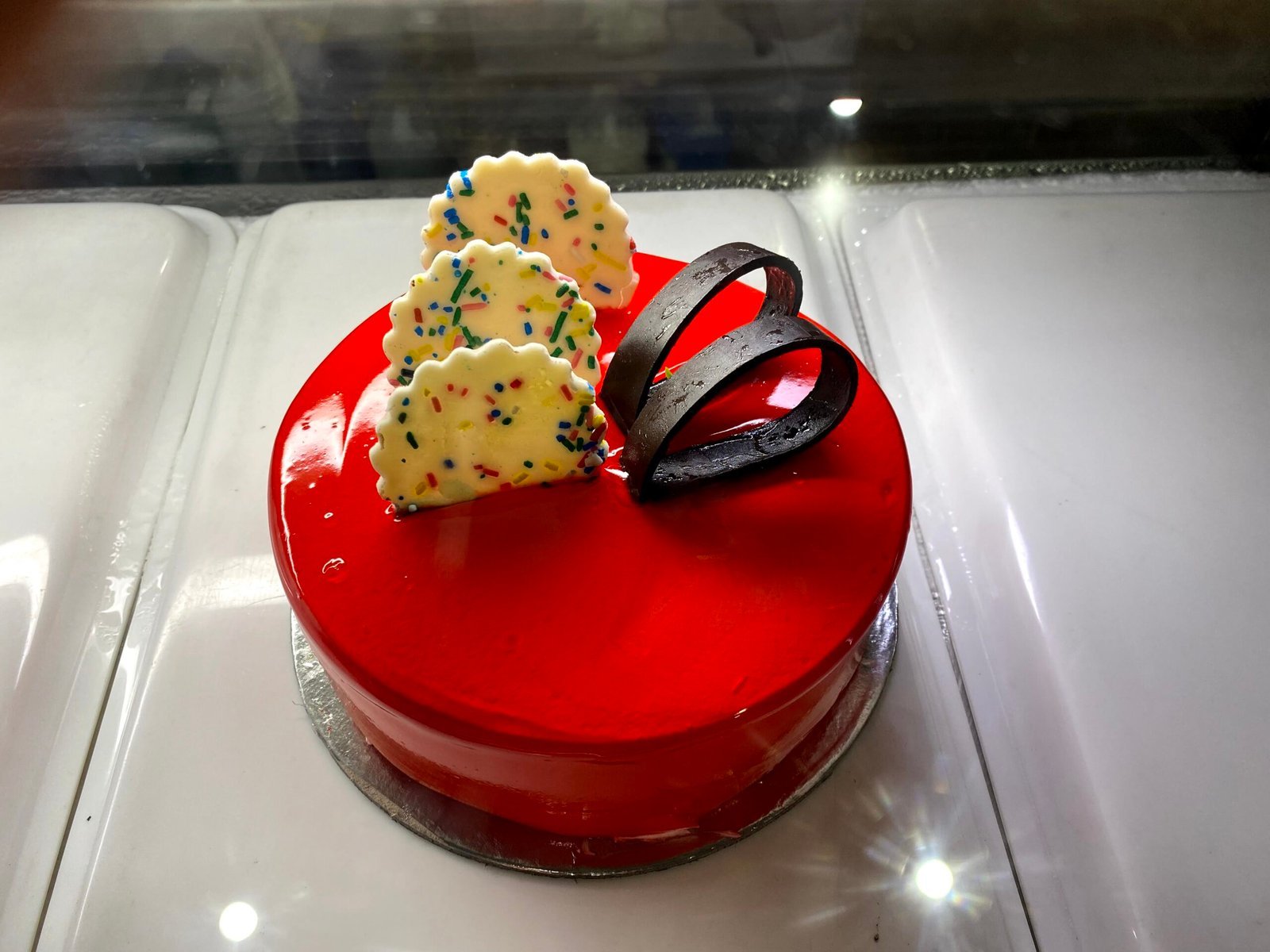 Red Jelly Pineapple Cake