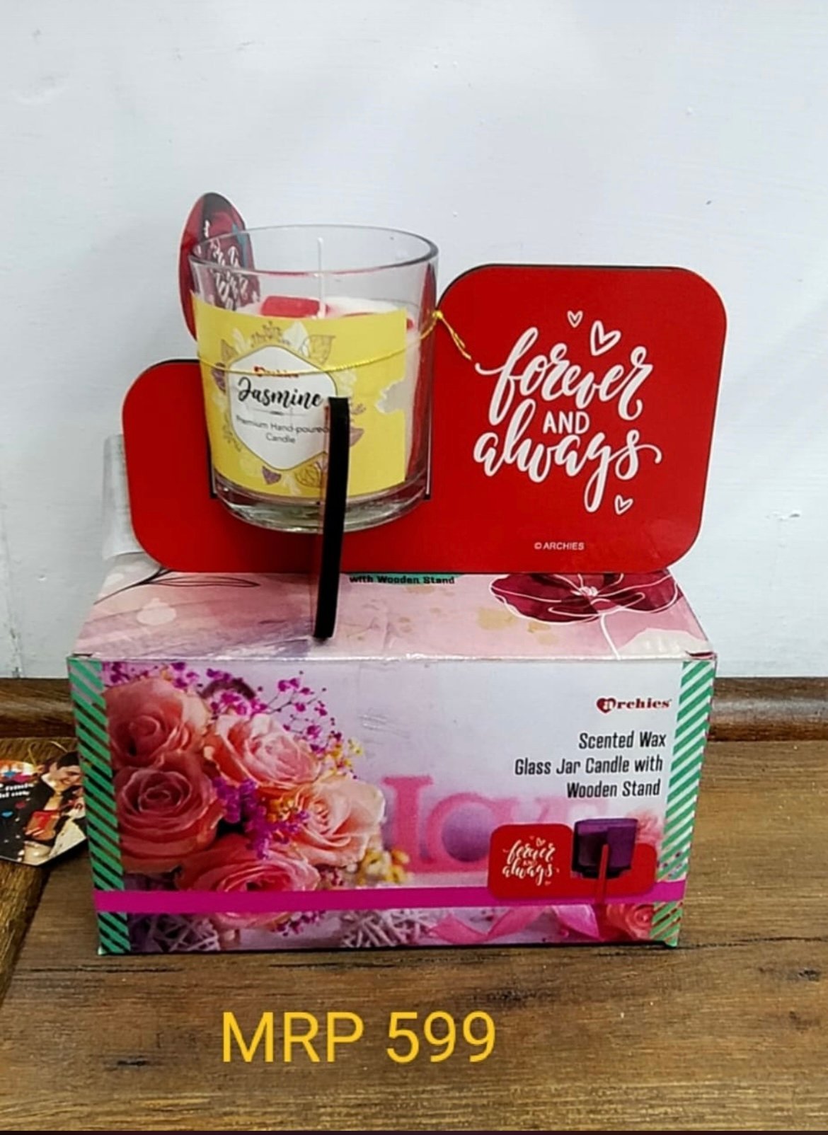Archies Candle Stand With Quotation
