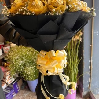 Black & Golden Beauty Bouquet