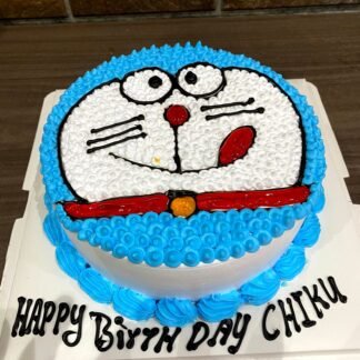 Doraemon Theme Cream Cake