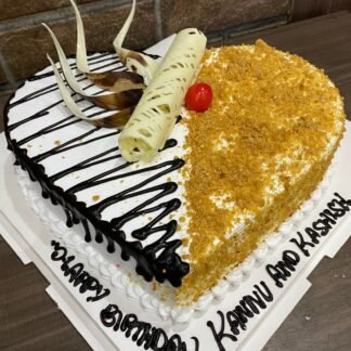 Eggless ButterScotch Cake