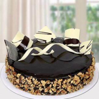 Walnut Truffle Cake