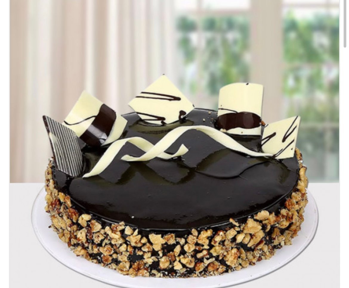 Walnut Truffle Cake