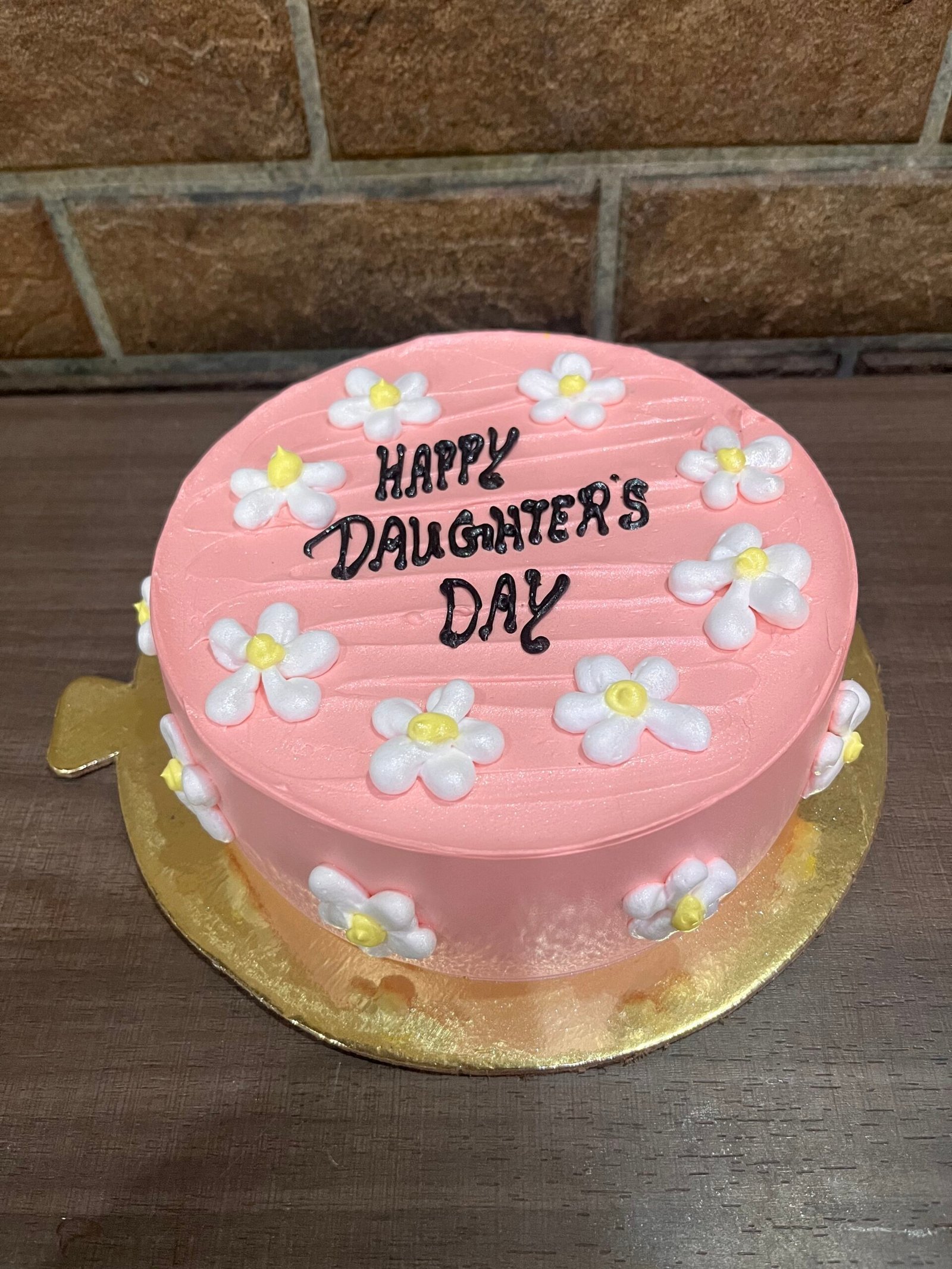 Pink Flower Theme Cake