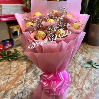 Sweet Pink Ferrero Rocher Bouquet