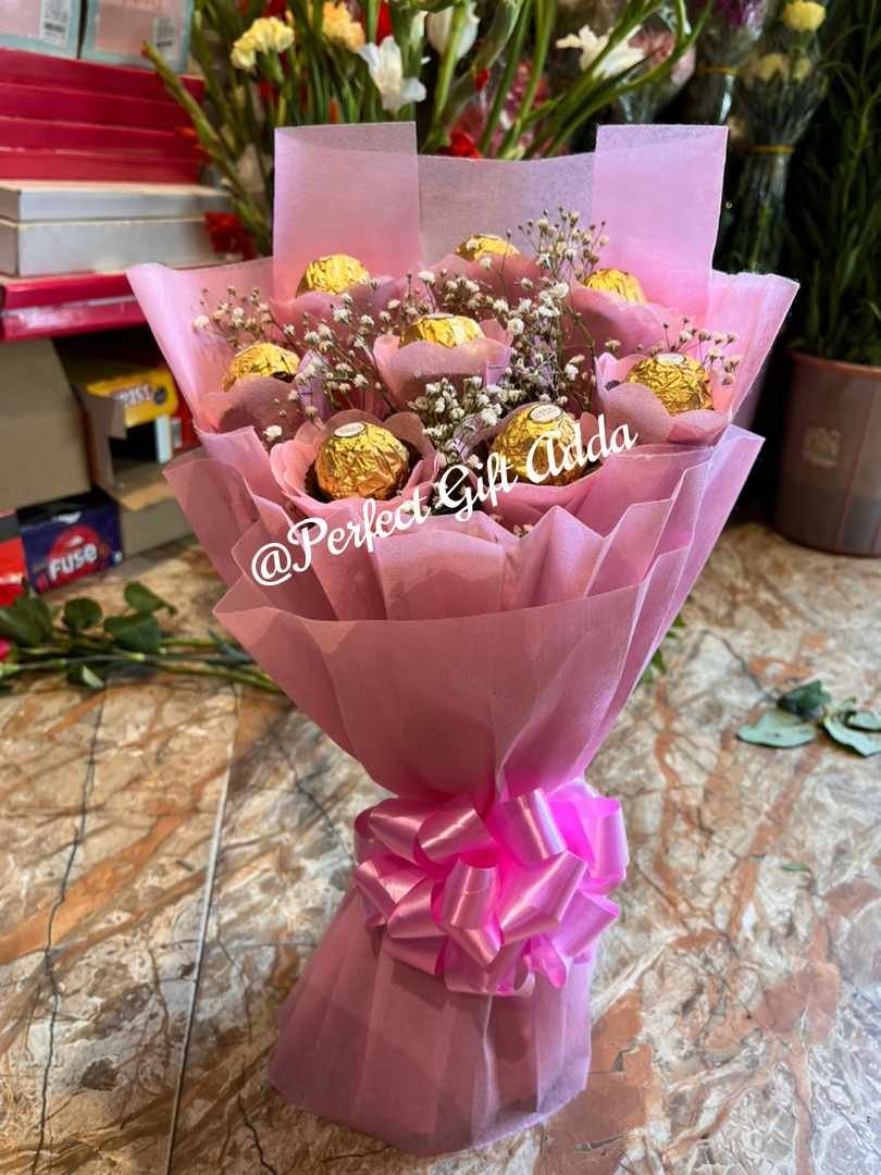 Sweet Pink Ferrero Rocher Bouquet
