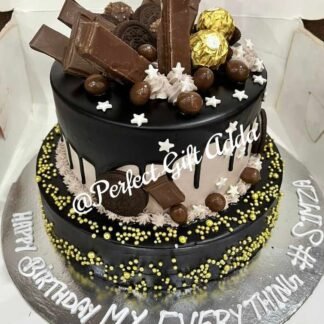 Two Tier Chocolate Loaded Cake