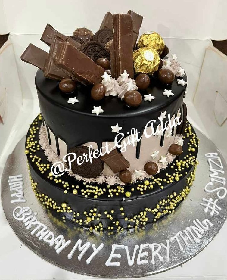 Two Tier Chocolate Loaded Cake