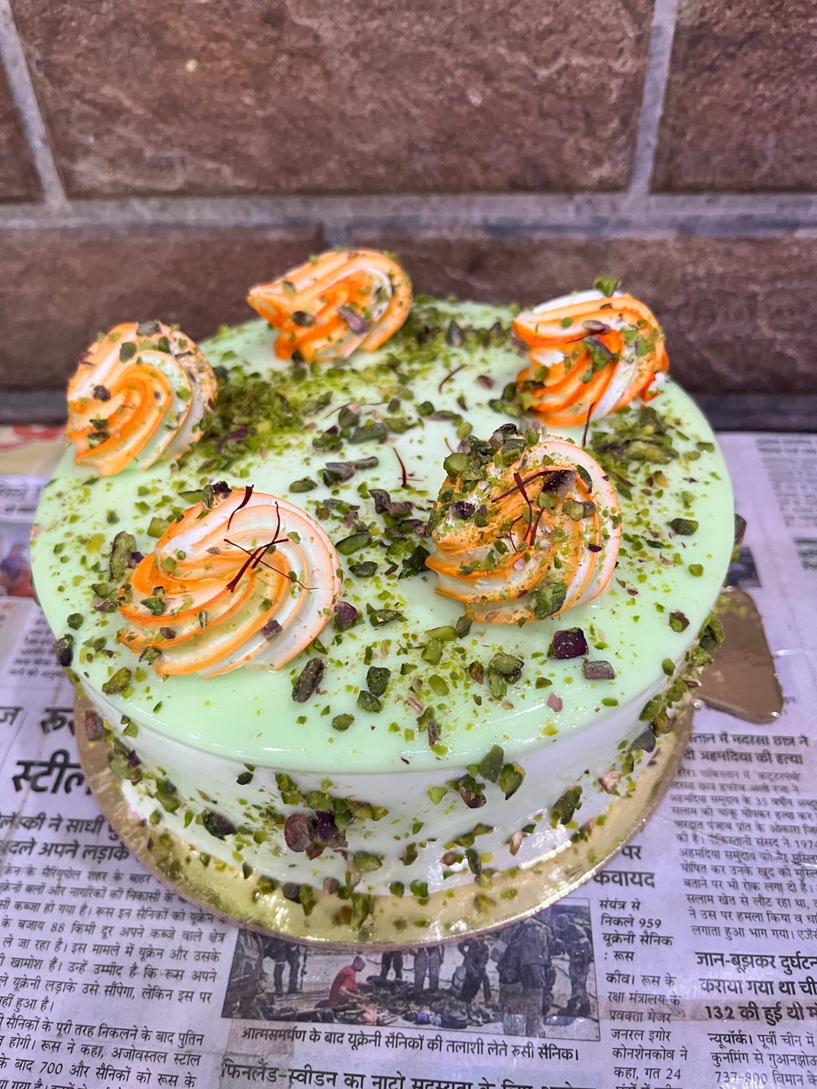 Kesar Pista Cake