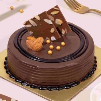 Almond Belgian Chocolate Cake-Half Kg