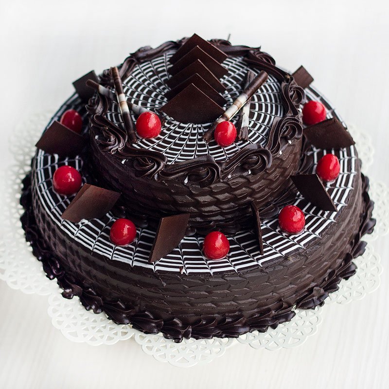 Two Tier Simple Chocolate Truffle