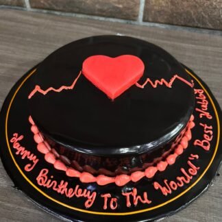 Chocolaty Heartbeats Cake