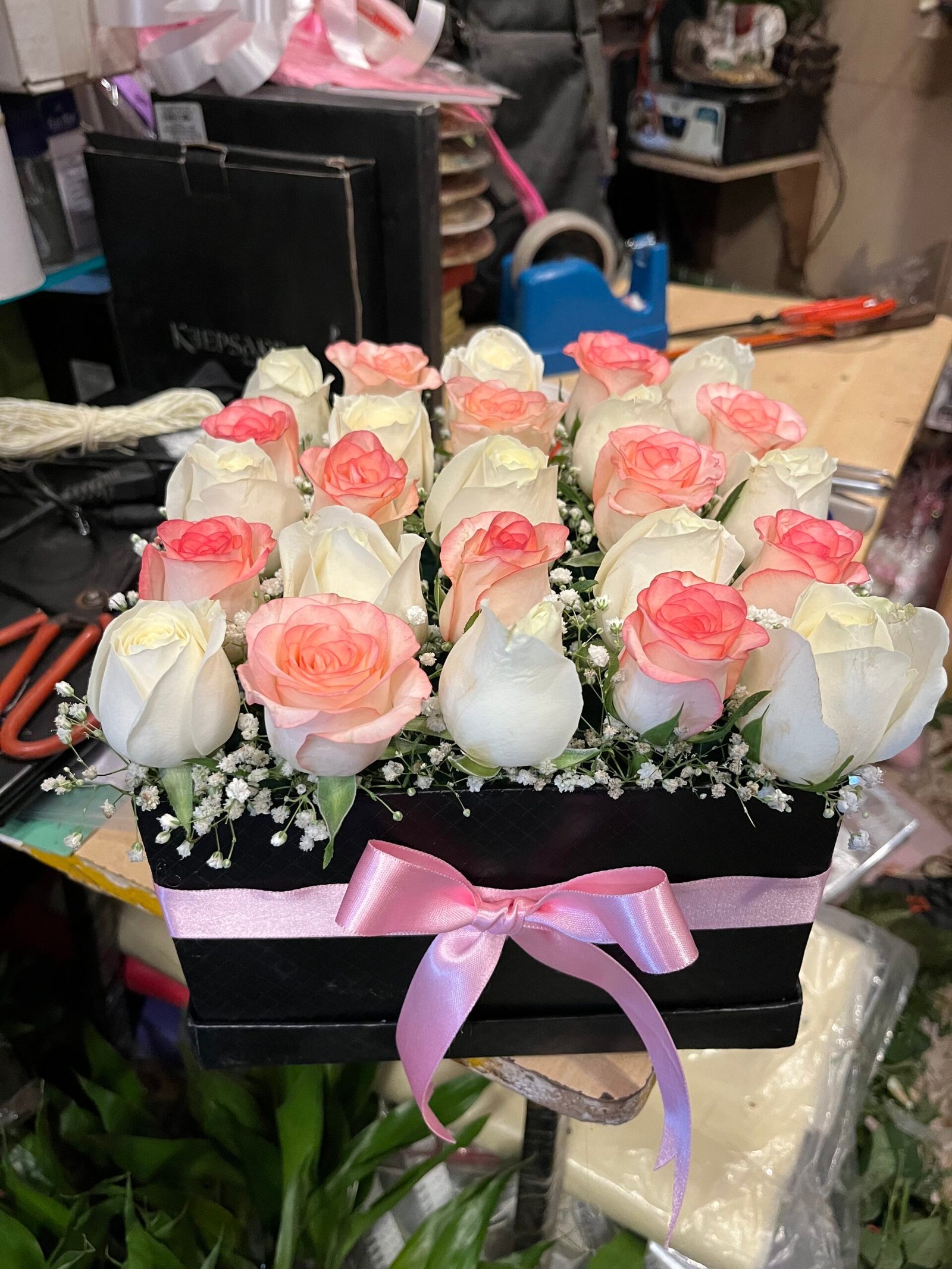 White n Jumelia Pink Box
