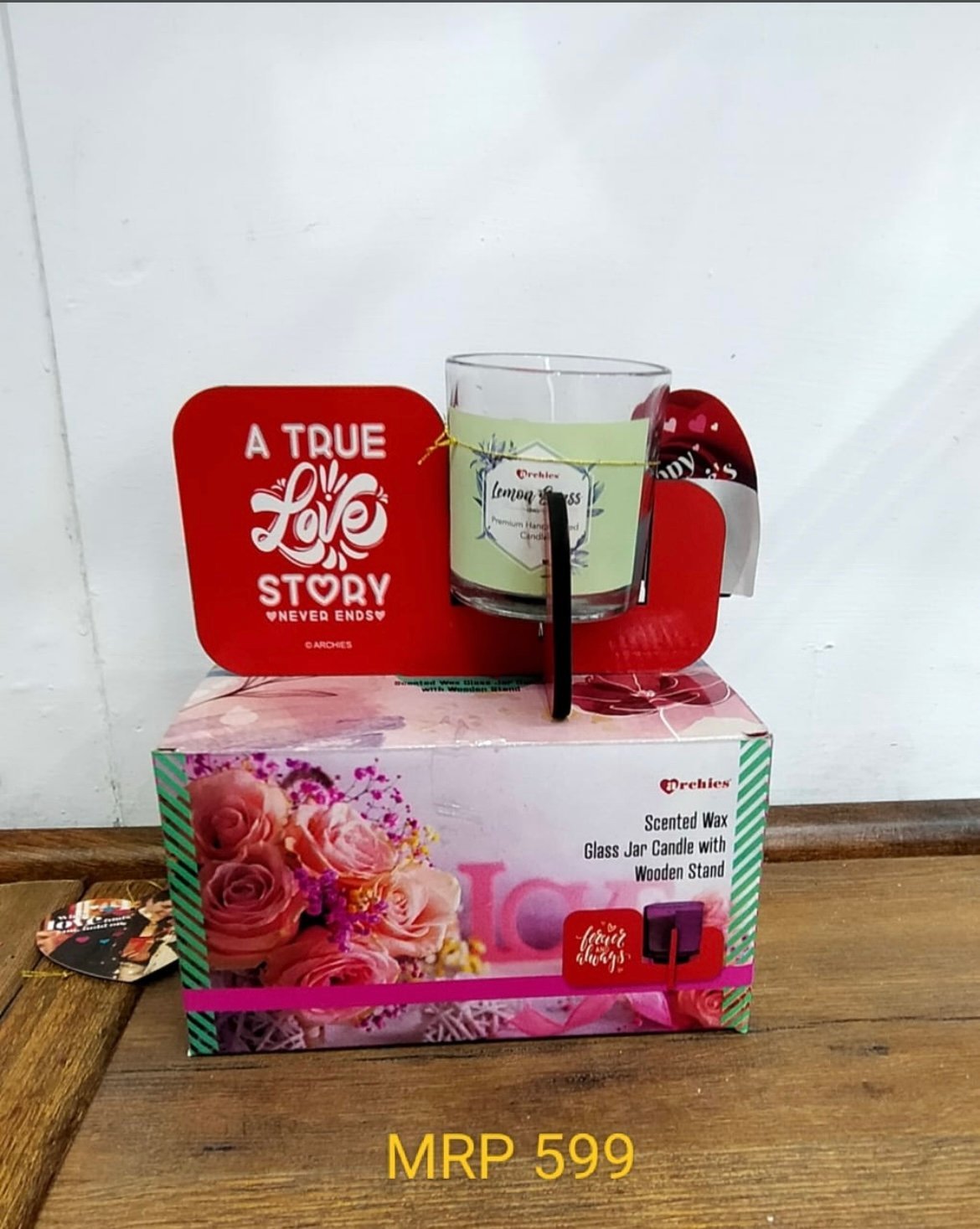 Archies Candle Stand With Quotation