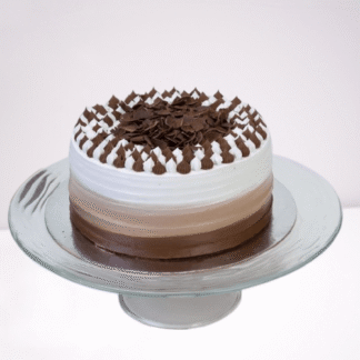Beautiful Tri-shades Chocolate Cake