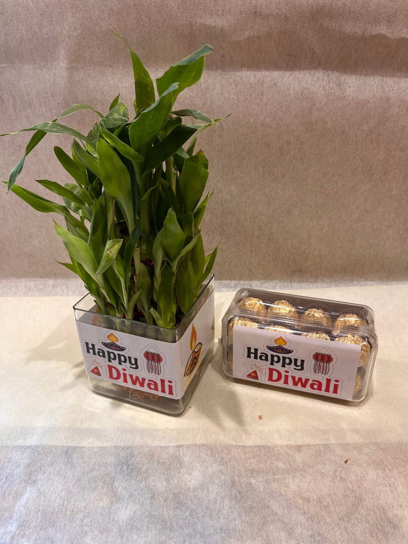 Three Layer Bamboo Plant n Rocher Box