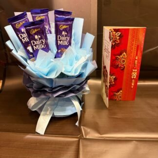 Single Rakhi & Chocolate Bouquet