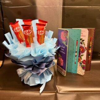 Two Rakhi Set With Kitkat Bouquet