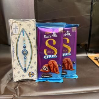 Single Premium Evil Eye Rakhi With Oreo Chocolate