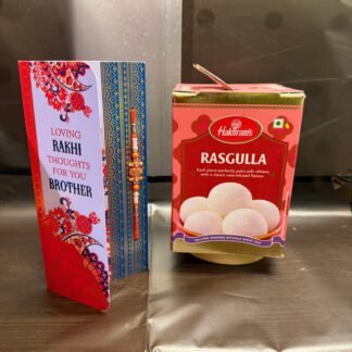 Single Rakhi With Rasgullah Box