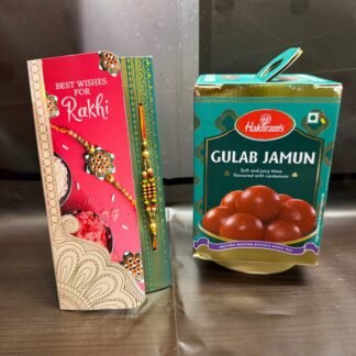 Single Rakhi With Gulab Jamun Box
