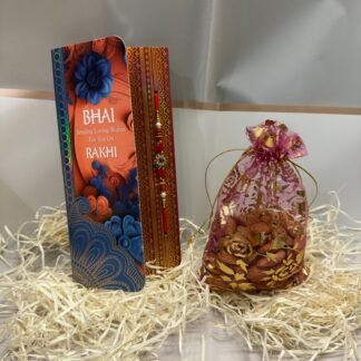 Rakhi With Almonds Pouch