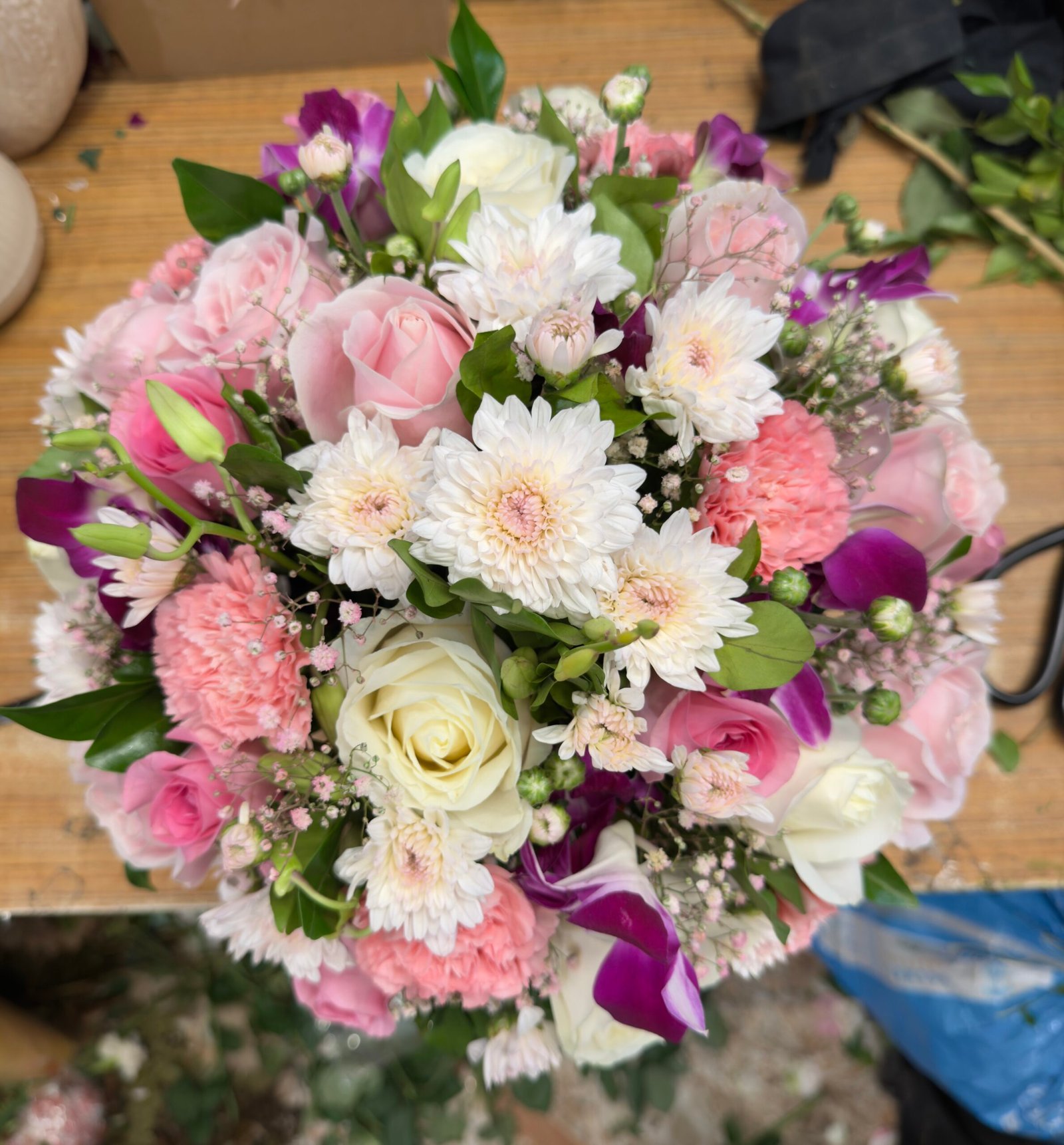 Mix Flowers Pink Charm Box Arrangement-By PGA - Image 2