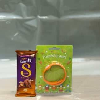 Silk Hazelnut With Orange friendship Band