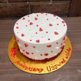 Half Kg Red Velvet love Cake