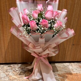 Dashing Pink Roses Bouquet