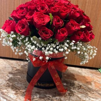 100 Red Roses Box Arrangement