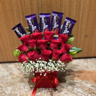 Roses n Chocolates Arrangement-By PGA