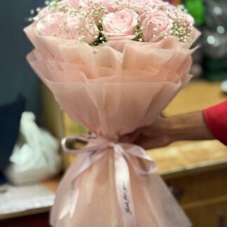 Sweet Pink Roses Charm-By PGA