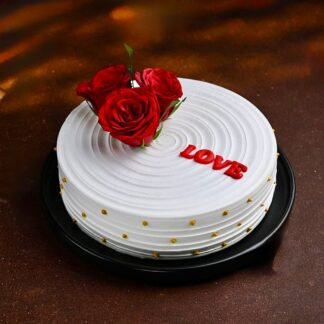 Lovable Rose Pineapple Cake-Half Kg
