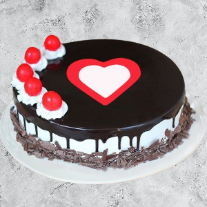 Half Kg Black forest Love Cake