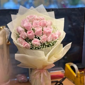 Bright Pink Roses Bouquet-By PGA