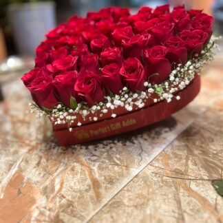 Heart shape Roses Box