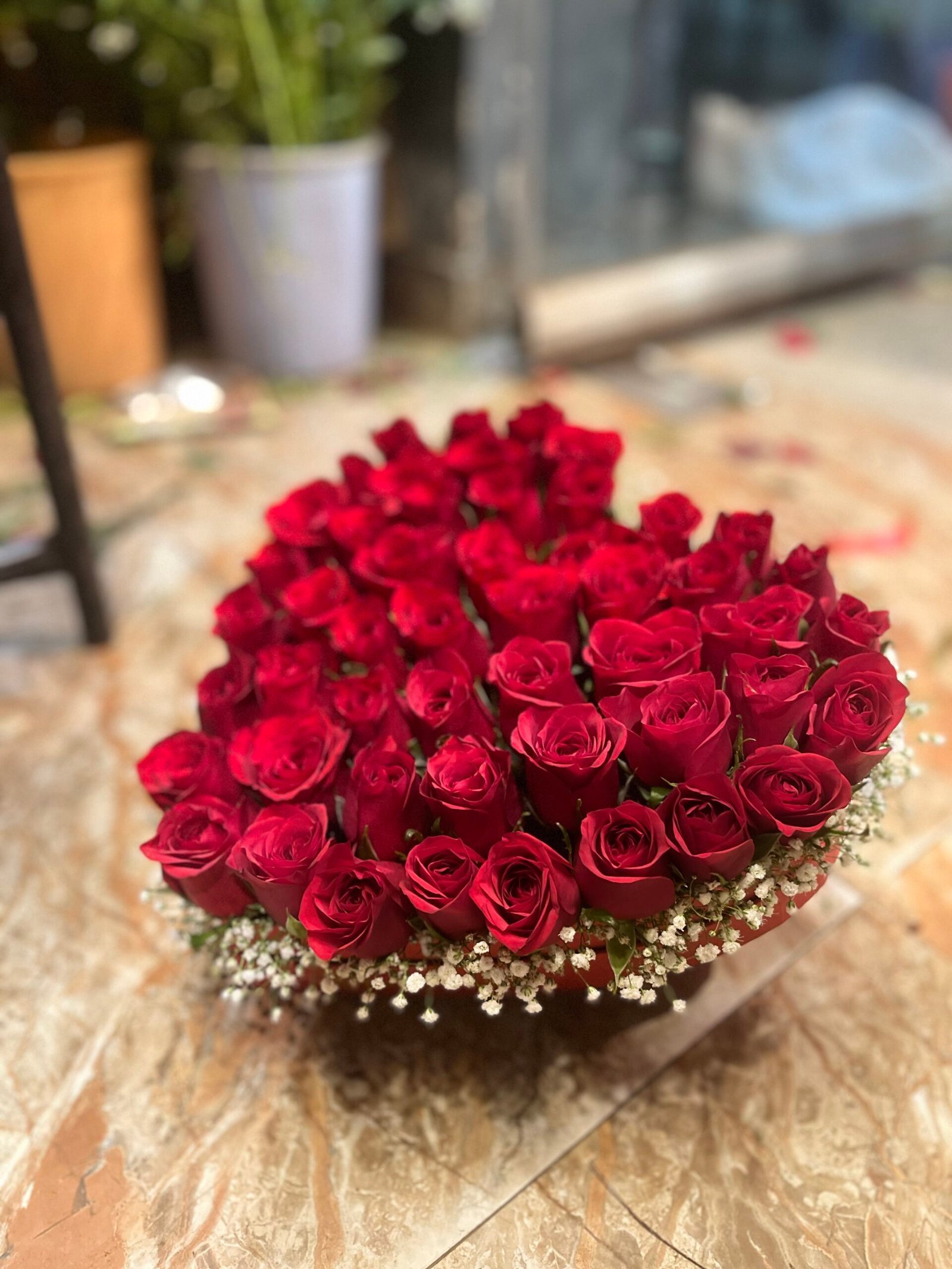 Heart shape Roses Box - Image 2