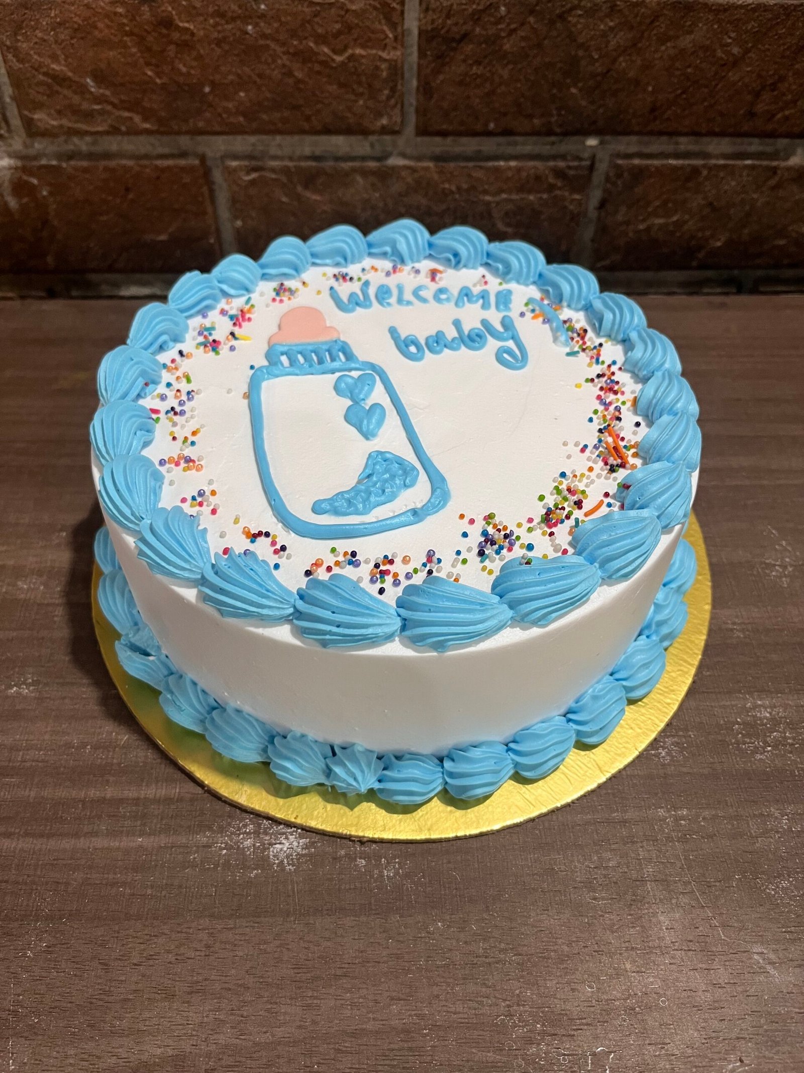 Welcome Baby Boy Cake