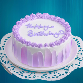 Purple Theme Vanilla Cake-Half Kg