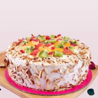 Fresh Fruit Almond Cake-Half Kg