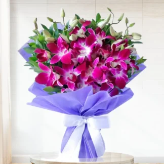 Purple Orchids Bouquet