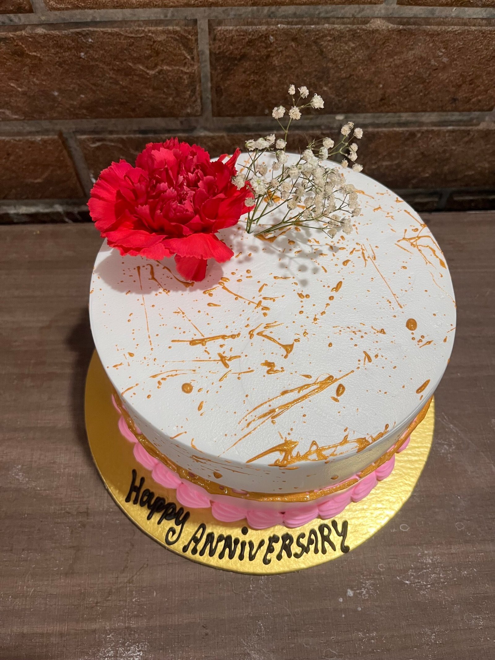Beauty In Pink n White Cake-1 Kg - Image 2