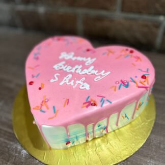 Pineapple Bliss in Pink-Heart Shape