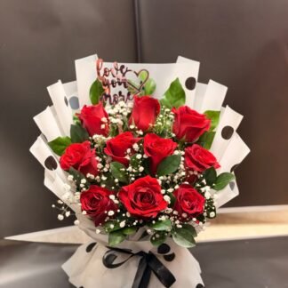Premium Red Roses Luv Bouquet-By PGA