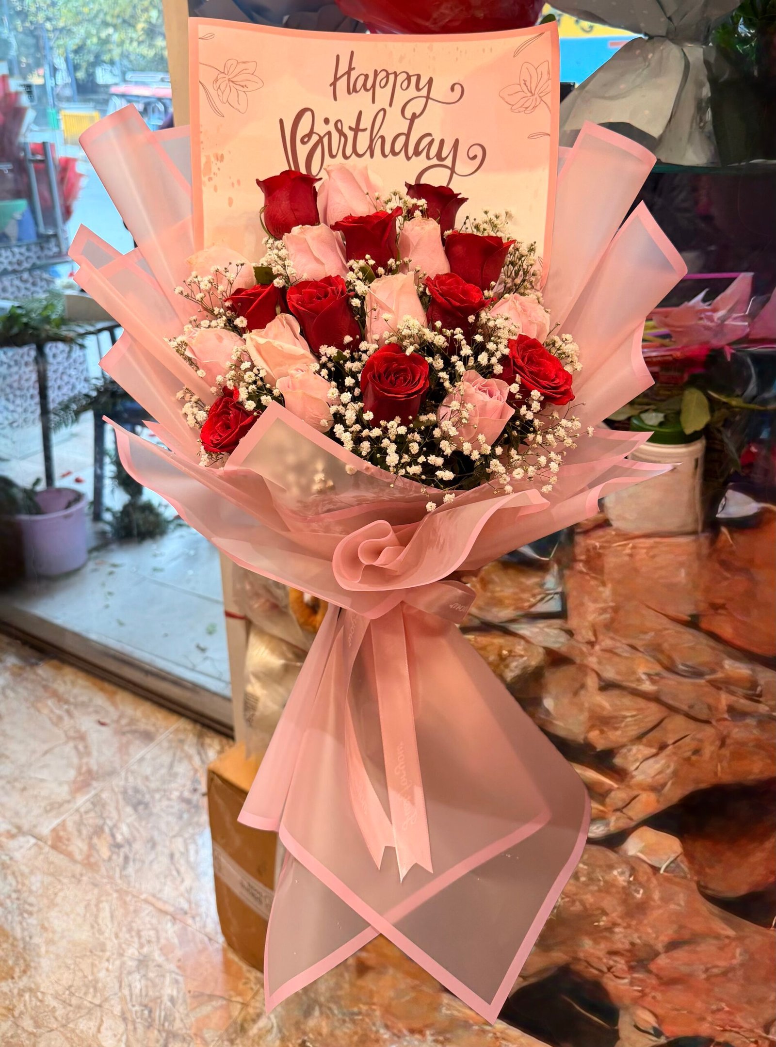 Happy Birthday Roses Bouquet-ByPGA
