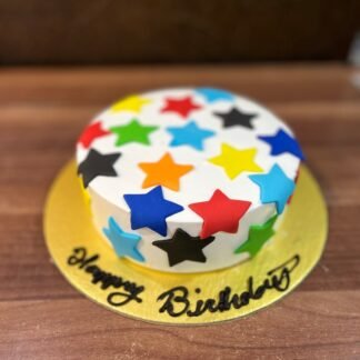 Colorful Star Theme Cake-Half Kg