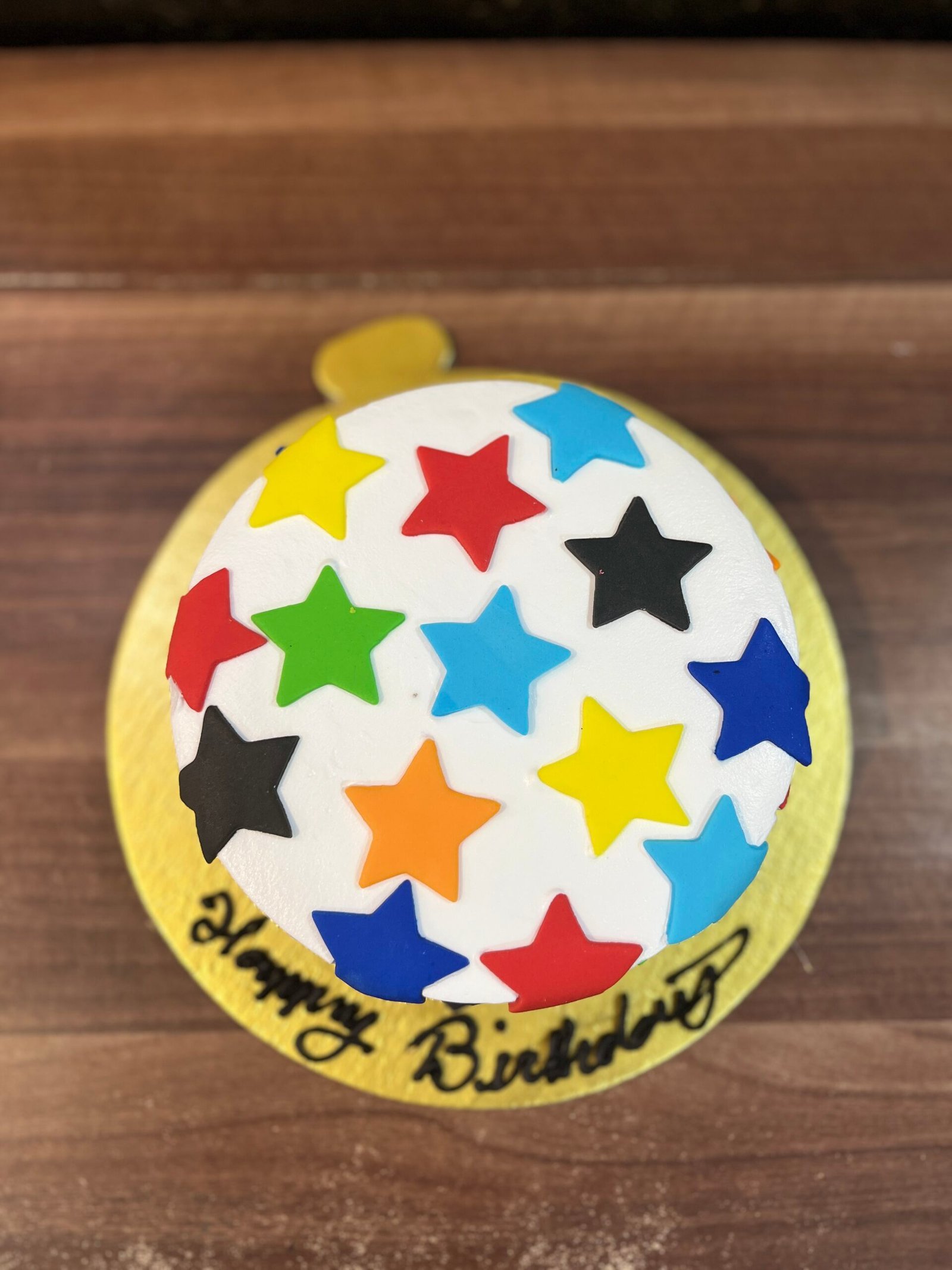 Colorful Star Theme Cake-Half Kg - Image 2