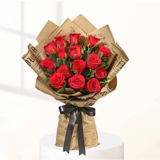Dashing Red Roses Charm