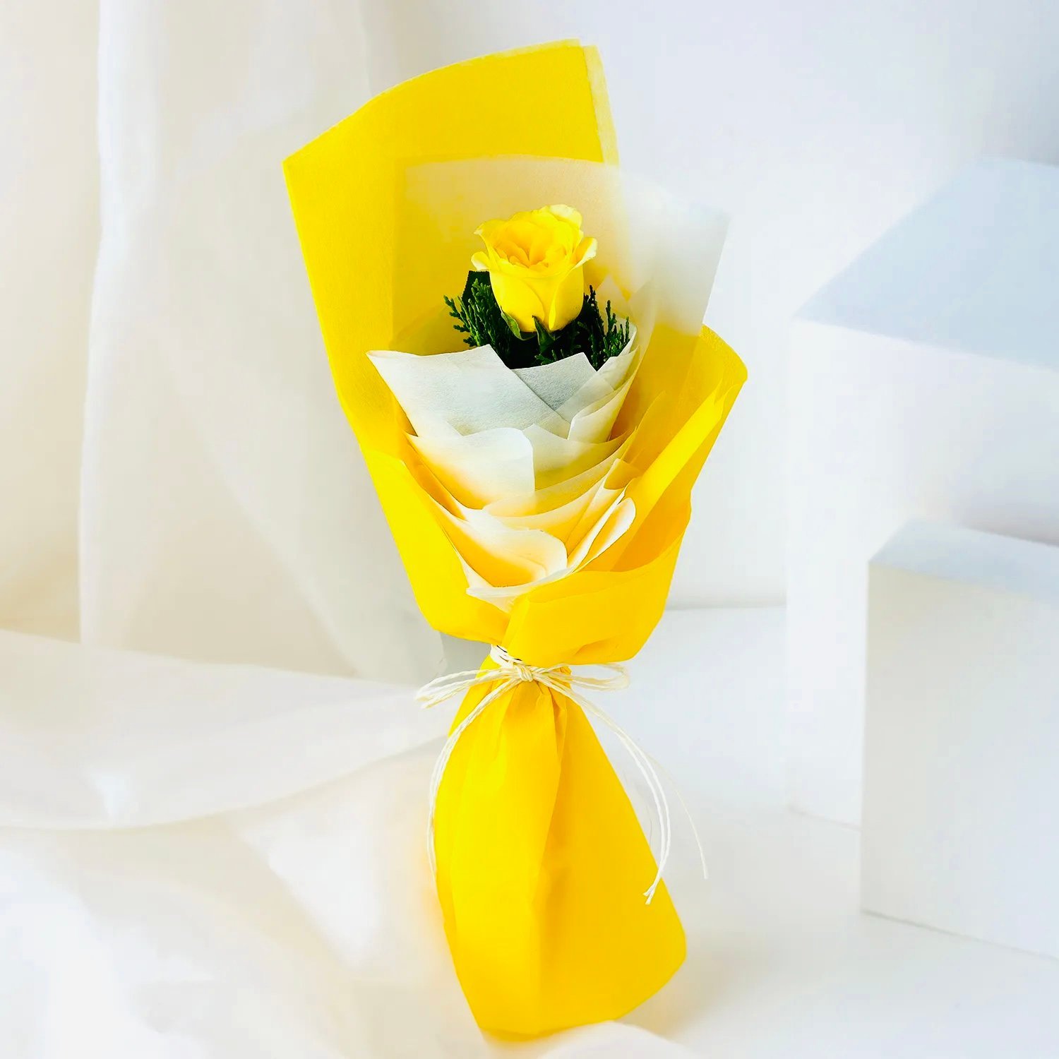 Premium Single Yellow Rose